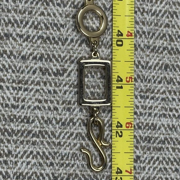 Gold Tone Belt Chain Size 42 Inches Square And Circle - Picture 5 of 6